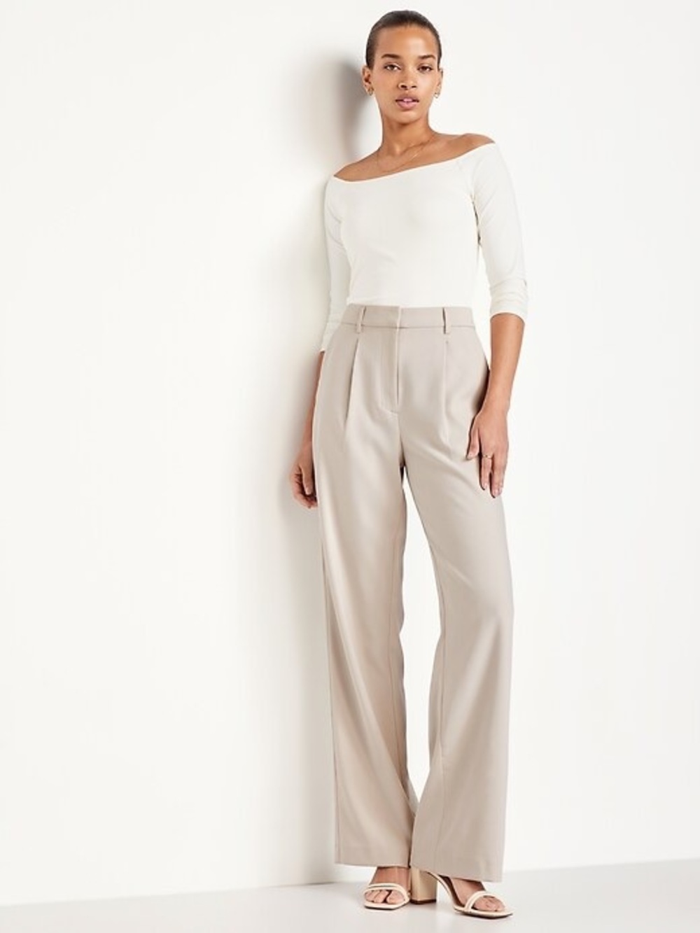 Old Navy Taylor Wide-Leg Full Length Trouser Pants